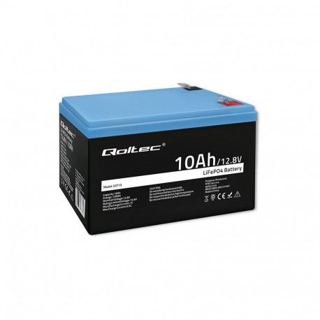 Qoltec aku 53713 LiFePO4 liitiumraudfosfaat 12.8V 10Ah 1280Wh BMS