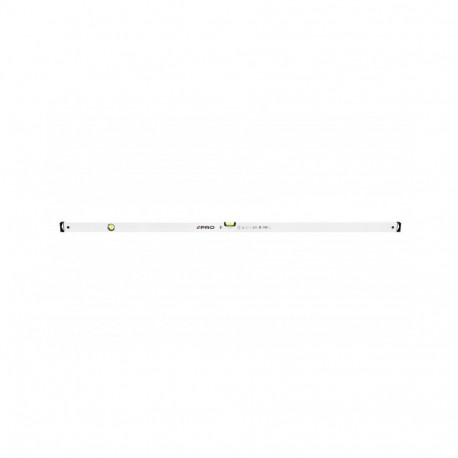 WHITE SPIRIT LEVEL HORIZONTAL AND VERTICAL INDICATOR 2% DROP 180 CM