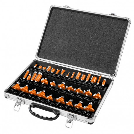 Karbiidist freesid, 8mm varrega, 35-osaline komplekt