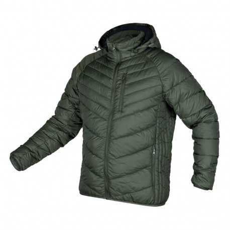 Kurtka Mix&Match, pikowana, puchowa, lekka, oliwkowo-czarna, rozmiar XL