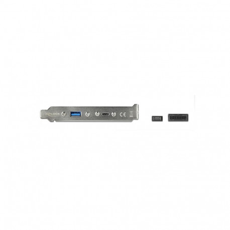DeLOCK slotkinnitusplaat 1x USB Type-C ja 1x USB Type-A portidega