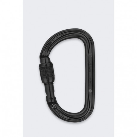 Petzl kruvilukuga karabiin Am'D Screw-Lock, must