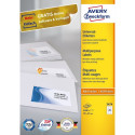 Avery 3474 self-adhesive label Rectangle Permanent White 2400 pc(s)