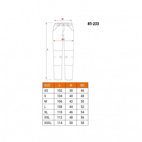NEO tools kaitsepüksid 81-233-XXXL, must