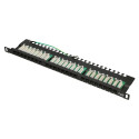 Extralink patch-paneel CAT6 UTP 0.5U, 24 porti