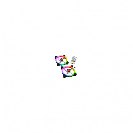 Raijintek IRIS 14 Rainbow RGB LED fans, 2-Part Set incl. Controller - 140mm