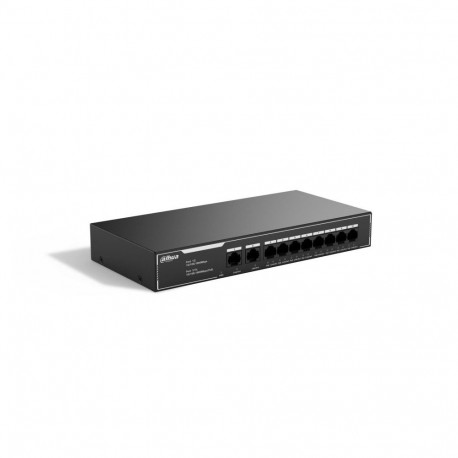 DAHUA Switch||10-Port Economical Gigabit PoE Switch with 8-Port PoE|Type L2|SG1010LP