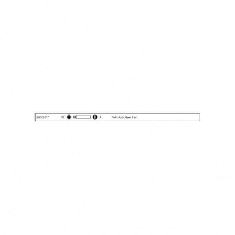 Hex key BS1000 7mm 10mm drive