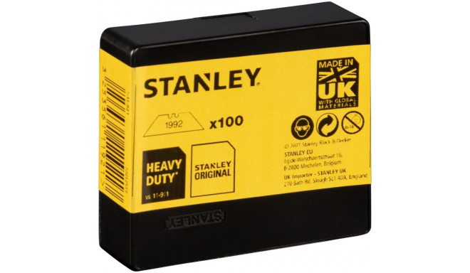 Stanley Heavy-Duty Utility Knife Blades (Pack of 100)