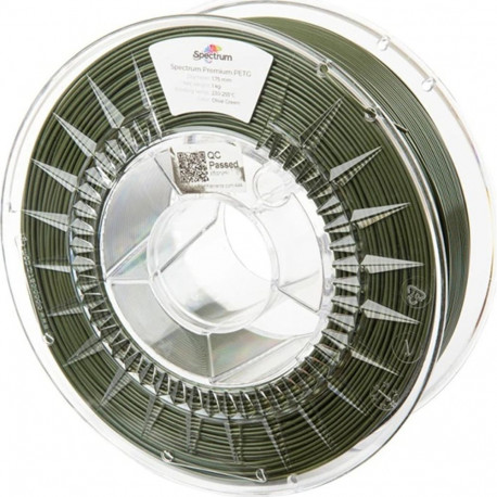 SPECTRUM PET-G Premium filament 1kg, oliivroheline (5903175653932)