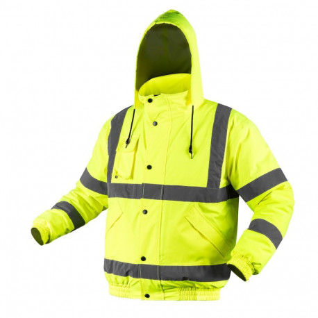 Hoiatusvärvi tööjope, kergelt soojustatud bomber, XL, kollane