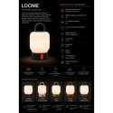 Rechargeable lamp LOOME turquoise