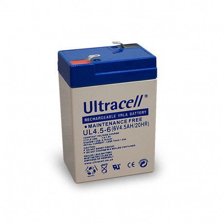 Ultracell pliiaku 6 V, 4.5 Ah (UL4.5-6)