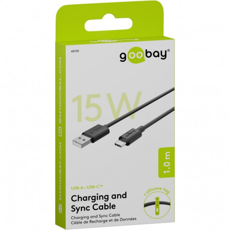 Goobay USB-C Charging and Sync Cable (USB-A > USB-C) 1 m