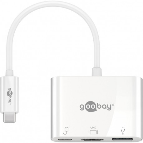 Goobay USB-C Multiport Adapter to HDMI, PD, White
