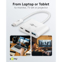 Goobay USB-C multiport-adapter HDMI, PD, valge