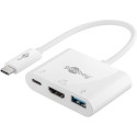 Goobay USB-C multiport-adapter HDMI, PD, valge
