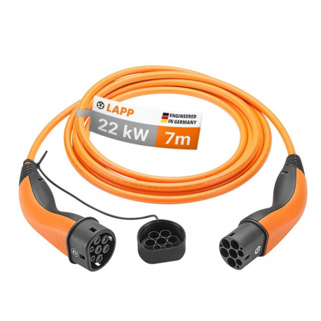 LAPP MOBILITY Type 2 laadimiskaabel kuni 22 kW, 7 m, oranž