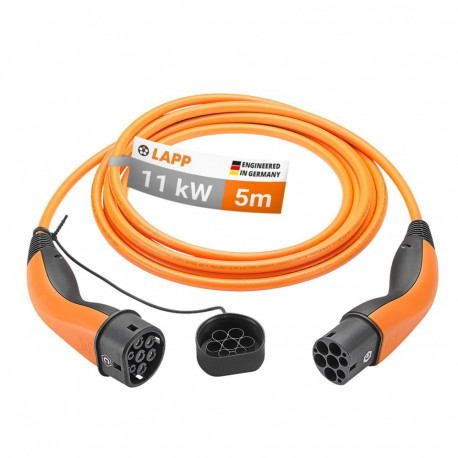 LAPP MOBILITY Type 2 Charging Cable, up to 11 kW, 5 m, orange 5 m