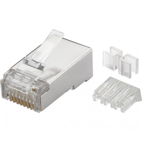 Goobay RJ45 Plug, CAT 6A STP shielded (10 tk)