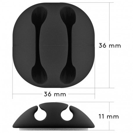 Goobay Cable Management Set, Black black