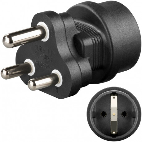 Goobay Travel Adapter Europe to South Africa, black