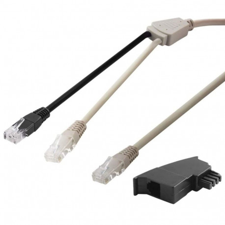 Goobay DSL Y jaotur/adapter (RJ45/TAE) kaablite komplekt