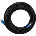 Goobay CAT 6 välitingimuste patch-kaabel, U/UTP, must 75 m