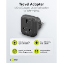 Goobay reisadapter UK–Euroopa, must