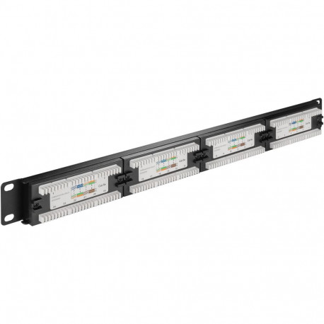Goobay CAT 5e 19-tolline (48,3 cm) patchpaneel, 24-porti (1 U) UTP