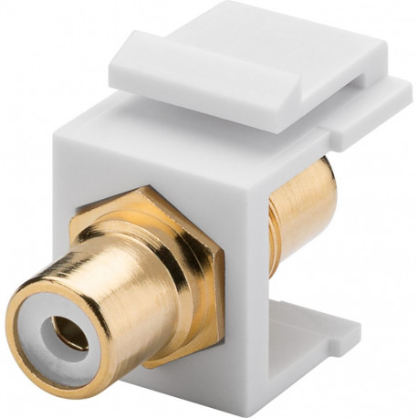 Goobay Keystone Cinch/RCA moodul valge
