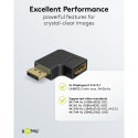 Goobay DisplayPort Angled Adapter 90° Left