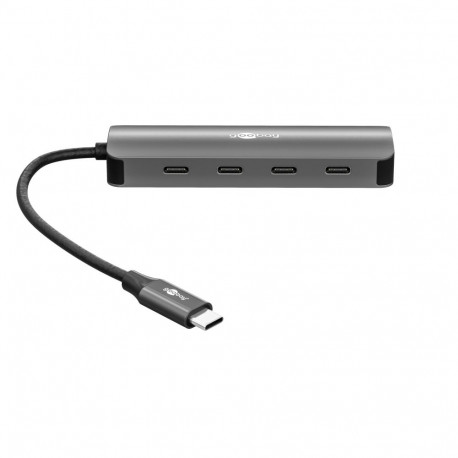 Goobay Slim 4-Port USB Hub, USB-C to USB-C, 10 Gbit/s