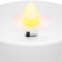 No Name LED Grave Candle with Timer, red