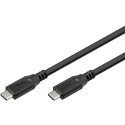 Goobay USB-C kaabel 1m, must