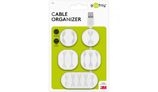 Goobay Cable Management Set, White white