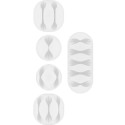 Goobay Cable Management Set, White white