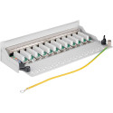 Goobay CAT 6 Mini/Desktop Patch Panel, 12 Port grey