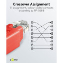 Goobay RJ45 crossover modulaaradapter CAT 5e