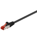 Goobay CAT 6 Patch Cable S/FTP (PiMF), black 0.5 m