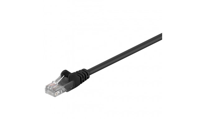 Goobay CAT 5e patch-kaabel, U/UTP, must 10 m