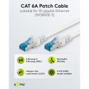 Goobay CAT 6 A Patch Cable, S/FTP (PiMF), white 0.25 m