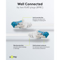 Goobay CAT 6 A Patch Cable, S/FTP (PiMF), white 0.25 m