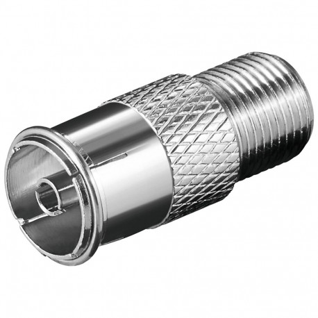 Goobay F-adapter: F-pesa > koaksiaalpesa (10 tk)