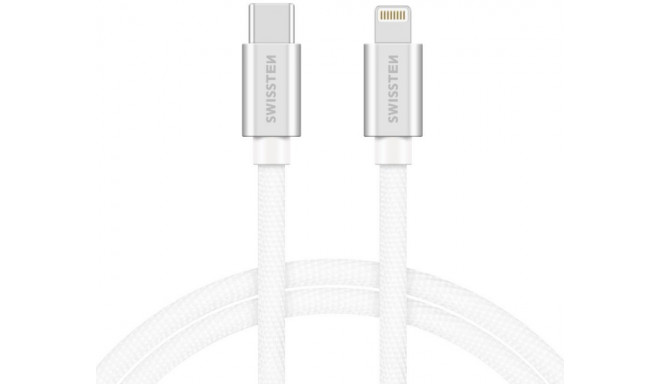 Swissten cable USB-C - Lightning Textile Quick Charge 3.1 Data&Charging 2m