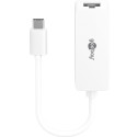 Goobay USB-C Ethernet adapter, valge