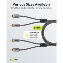 Goobay stereo RCA kaabel, 5 m