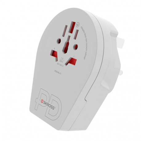 Skross maailm-UK reisiadapter USB-C PD