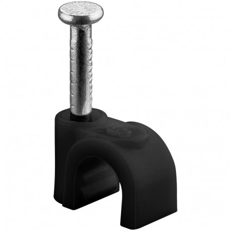 Goobay Cable Clip 5 mm, black 5 mm