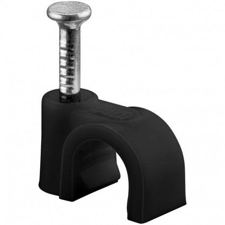 Goobay Cable Clip 6 mm, black 6 mm